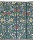 Botanical Hand-Painted Room Divider with Vibrant Flowers and Vines, Vintage-1. Asian & Chinese Furniture, Art, Antiques, Vintage Home Décor for sale at FEA Home