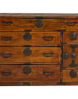 Late Meiji Keyaki Merchant Tansu Chest with Iron Fittings
