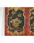 Four-Panel Cinnabar Red and Black Lacquered Screen with Gilt Chinoiserie Motifs-12. Asian & Chinese Furniture, Art, Antiques, Vintage Home Décor for sale at FEA Home