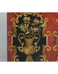Four-Panel Cinnabar Red and Black Lacquered Screen with Gilt Chinoiserie Motifs-14. Asian & Chinese Furniture, Art, Antiques, Vintage Home Décor for sale at FEA Home