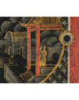 Four-Panel Cinnabar Red and Black Lacquered Screen with Gilt Chinoiserie Motifs-18. Asian & Chinese Furniture, Art, Antiques, Vintage Home Décor for sale at FEA Home