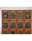 Four-Panel Cinnabar Red and Black Lacquered Screen with Gilt Chinoiserie Motifs-3. Asian & Chinese Furniture, Art, Antiques, Vintage Home Décor for sale at FEA Home