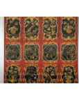 Four-Panel Cinnabar Red and Black Lacquered Screen with Gilt Chinoiserie Motifs-4. Asian & Chinese Furniture, Art, Antiques, Vintage Home Décor for sale at FEA Home