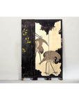 Four-Panel Folding Screen with Gilt Ground and Painted Cranes in Clouds-12. Asian & Chinese Furniture, Art, Antiques, Vintage Home Décor for sale at FEA Home
