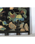 Four-Panel Gilt and Lacquer Folding Screen with Cranes and Lotus-10. Asian & Chinese Furniture, Art, Antiques, Vintage Home Décor for sale at FEA Home