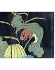 Four-Panel Gilt and Lacquer Folding Screen with Cranes and Lotus-14. Asian & Chinese Furniture, Art, Antiques, Vintage Home Décor for sale at FEA Home