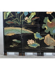 Four-Panel Gilt and Lacquer Folding Screen with Cranes and Lotus-9. Asian & Chinese Furniture, Art, Antiques, Vintage Home Décor for sale at FEA Home