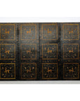 Four-Panel Gilt Black Lacquered Screen with Deer and Floral Motifs-13. Asian & Chinese Furniture, Art, Antiques, Vintage Home Décor for sale at FEA Home