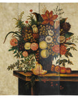 Four-Panel Hand-Painted Folding Screen with Still-Life Floral Composition-2. Asian & Chinese Furniture, Art, Antiques, Vintage Home Décor for sale at FEA Home