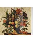 Four-Panel Hand-Painted Folding Screen with Still-Life Floral Composition-5. Asian & Chinese Furniture, Art, Antiques, Vintage Home Décor for sale at FEA Home