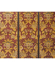 Four-Panel Red and Gold Screen with Hand-Painted Floral and Foliate Motifs-6. Asian & Chinese Furniture, Art, Antiques, Vintage Home Décor for sale at FEA Home