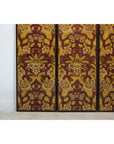 Four-Panel Red and Gold Screen with Hand-Painted Floral and Foliate Motifs-7. Asian & Chinese Furniture, Art, Antiques, Vintage Home Décor for sale at FEA Home