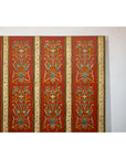 Four-Panel Red Lacquer Folding Screen with Hand-Painted Floral Scrollwork-4. Asian & Chinese Furniture, Art, Antiques, Vintage Home Décor for sale at FEA Home