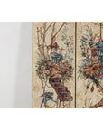 Four-Panel Scalloped Folding Screen with Painted Chinoiserie Motifs-12. Asian & Chinese Furniture, Art, Antiques, Vintage Home Décor for sale at FEA Home