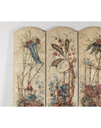Four-Panel Scalloped Folding Screen with Painted Chinoiserie Motifs-3. Asian & Chinese Furniture, Art, Antiques, Vintage Home Décor for sale at FEA Home