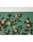 Four-Panel Screen with Hand-Painted Blossoms on Teal Ground-16. Asian & Chinese Furniture, Art, Antiques, Vintage Home Décor for sale at FEA Home