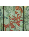 Four-Panel Screen with Hand-Painted Drapery and Tassel Motif-12. Asian & Chinese Furniture, Art, Antiques, Vintage Home Décor for sale at FEA Home