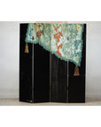Four-Panel Screen with Hand-Painted Drapery and Tassel Motif-19. Asian & Chinese Furniture, Art, Antiques, Vintage Home Décor for sale at FEA Home