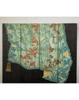 Four-Panel Screen with Hand-Painted Drapery and Tassel Motif-3. Asian & Chinese Furniture, Art, Antiques, Vintage Home Décor for sale at FEA Home