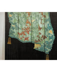 Four-Panel Screen with Hand-Painted Drapery and Tassel Motif-5. Asian & Chinese Furniture, Art, Antiques, Vintage Home Décor for sale at FEA Home