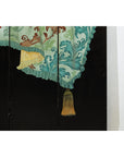 Four-Panel Screen with Hand-Painted Drapery and Tassel Motif-8. Asian & Chinese Furniture, Art, Antiques, Vintage Home Décor for sale at FEA Home
