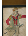 Four-Panel Screen with Painted Theatrical Costume Figures on Raised Panels-19. Asian & Chinese Furniture, Art, Antiques, Vintage Home Décor for sale at FEA Home