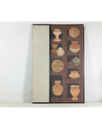Four-Panel Screen with Painted Vessels and Plates in Brown and Black Tones-10. Asian & Chinese Furniture, Art, Antiques, Vintage Home Décor for sale at FEA Home
