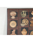 Four-Panel Screen with Painted Vessels and Plates in Brown and Black Tones-3. Asian & Chinese Furniture, Art, Antiques, Vintage Home Décor for sale at FEA Home