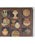 Four-Panel Screen with Painted Vessels and Plates in Brown and Black Tones-4. Asian & Chinese Furniture, Art, Antiques, Vintage Home Décor for sale at FEA Home