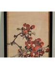 Framed Watercolor Painting of Bird on Flowering Branch-11. Asian & Chinese Furniture, Art, Antiques, Vintage Home Décor for sale at FEA Home