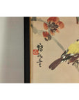 Framed Watercolor Painting of Bird on Flowering Branch-12. Asian & Chinese Furniture, Art, Antiques, Vintage Home Décor for sale at FEA Home