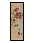 Framed Watercolor Painting of Bird on Flowering Branch-15. Asian & Chinese Furniture, Art, Antiques, Vintage Home Décor for sale at FEA Home