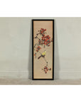 Framed Watercolor Painting of Bird on Flowering Branch-3. Asian & Chinese Furniture, Art, Antiques, Vintage Home Décor for sale at FEA Home