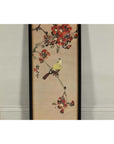 Framed Watercolor Painting of Bird on Flowering Branch-5. Asian & Chinese Furniture, Art, Antiques, Vintage Home Décor for sale at FEA Home