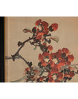 Framed Watercolor Painting of Bird on Flowering Branch-6. Asian & Chinese Furniture, Art, Antiques, Vintage Home Décor for sale at FEA Home