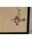 Framed Watercolor Painting of Bird on Flowering Branch-9. Asian & Chinese Furniture, Art, Antiques, Vintage Home Décor for sale at FEA Home