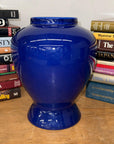 Glossy Deep Cobalt Blue Vase with Rounded Baluster Form, SKU , image 3