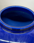 Glossy Deep Cobalt Blue Vase with Rounded Baluster Form, SKU , image 4