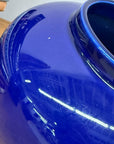 Glossy Deep Cobalt Blue Vase with Rounded Baluster Form, SKU , image 5