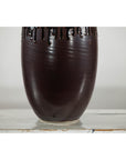 Green and Brown Vase with Drip Glaze and Asymmetric Rim-5. Asian & Chinese Furniture, Art, Antiques, Vintage Home Décor for sale at FEA Home