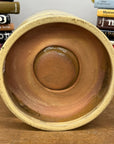 Green and Cream Ceramic Hibachi with Drip Glaze Detail