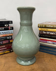 Green Ceramic Vase with a Bold Round Baluster Form - FEA Home