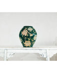 Green Ceramic Vase with Birds, Butterflies, and Floral Decoration-4. Asian & Chinese Furniture, Art, Antiques, Vintage Home Décor for sale at FEA Home