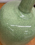 Green Crackle Ceramic Vase with Flared Opening, SKU , image 7