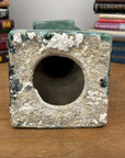 Green Glaze Ceramic Columns with Weathered Texture - FEA Home