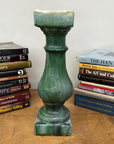 Green Glaze Ceramic Columns with Weathered Texture - FEA Home