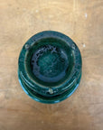 Green Glazed Ceramic Candle Holders in Varying Shades - FEA Home