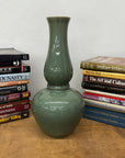 Green Glazed Ceramic Vase with Bold Long-Necked Silhouette, SKU , image 2