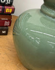 Green Glazed Ceramic Vase with Bold Long-Necked Silhouette, SKU , image 6