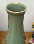 Green Glazed Ceramic Vase with Bold Long-Necked Silhouette, SKU , image 8